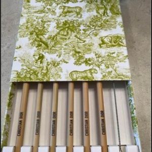Brand new in box. Christian Dior reusable straw set. The perfect gift.